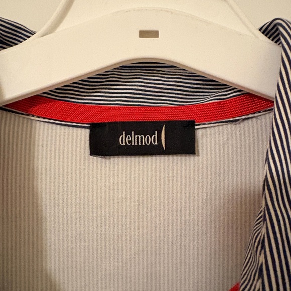 Delmod Vintage 1950’s-1970’s Pinstriped Shirt Dress - Picture 2 of 5